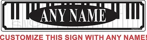 Letrero TECLADO PIANO Personalizado - PERSONALIZAR CON CUALQUIER NOMBRE, personalizado, decoración, órgano - Imagen 1 de 1