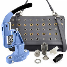 Hole Cutting and Eyelets Fixing Dies with Hand Press Machine for Bag Belts