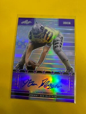 RS29366 2016 All-American  Flag Etch Metal Auto Purple Johnny Den Bleyker #10/10 - Image 1 of 2