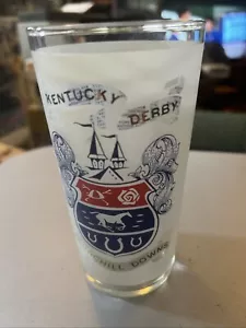Vintage 1968 Kentucky Derby mattiert neuwertig Julep Glas Churchill Downs Souvenir - Bild 1 von 6