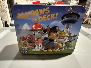 PAW PATROL "ALL PAWS ON DECK" 3D TIN LUNCH BOX