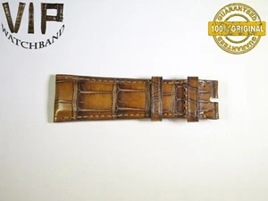 OEM Authentic IWC SANTONI ONE SHORT PART strap 22mm croco BROWN color - Bild 1 von 2