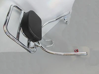 Sym Allo 50 / 125 Rückenlehne Gepäckträger Sissybar Chrom zum Klappen Original - Bild 1 von 4