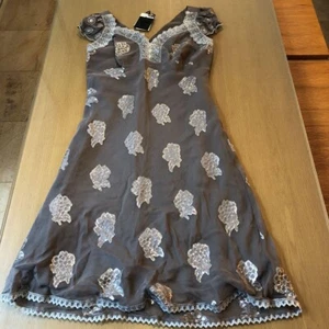 Further Price Drop Anna Sui Silk Dress One-Piece Used Mint Item Japan Authentic - Picture 1 of 8
