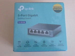 TP-Link 5-Port Gigabit Ethernet Network Switch,Sturdy Metal w/ Shielded Ports AU - Picture 1 of 6