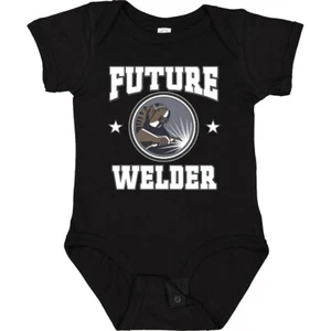 Inktastic Welding Future Welder Fabricator Baby Bodysuit Boys Childs One-piece - Picture 1 of 14