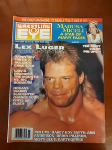 Wrestling Eye Magazine November 1991 Madusa Miceli Lex Luger Davey Boy Pinups - Picture 1 of 2