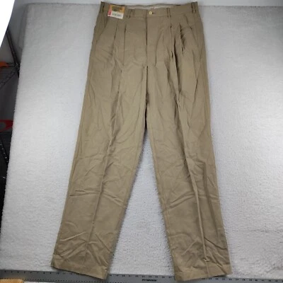 Caribbean Dress Pants Men's 36x34 Slacks Pleated Brown NWT - Image 1 of 4