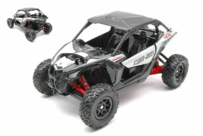 Can-Am (CanAm) Maverick X3 Quad ATV 1/18 Scale Diecast & Plastic Model - SILVER - Image 1 of 3