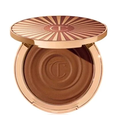 CHARLOTTE TILBURY Beautiful Skin Sun-Kissed Glow Bronzer 3 TAN Retail $58 - Image 1 of 4