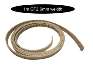 Cinghia dentata GT2 con anima in acciaio larga 6mm al metro spedizione stesso giorno - Foto 1 di 2