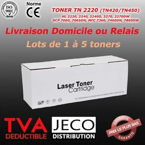 Toner Laser TN2220 compatible Brother HL2220 MFC7360N HL2240 dcp-7060d HL2270dw - Bild 1 von 1
