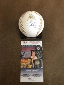 Dustin Pedroia Signed Autographed Gold Glove Baseball Boston Red Sox RARE JSA CO - Picture 1 of 2