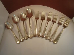 Vintage Simeon L & George Rogers Set of Monogram Letter B or G Forks & Spoons - Picture 1 of 11