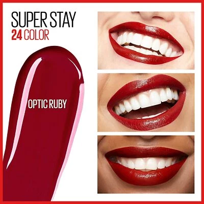 MAYBELLINE SuperStay 24HR 2-step Lipcolor OPTIC RUBY 310 liquid lipstick  - Image 1 of 2