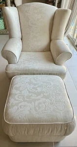 Freedom Furniture Wingback Lounge Chair and ottoman - Picture 1 of 7