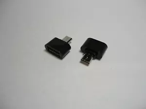 2x Lot Pack USB Female Micro B Converter OTG Adapter Cable For Samsung LG HTC PC - Picture 1 of 9
