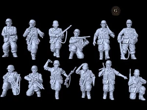 WW2 German Infantry X12 28mm ideal Bolt Action etc Wargames & Collectors - Picture 1 of 3