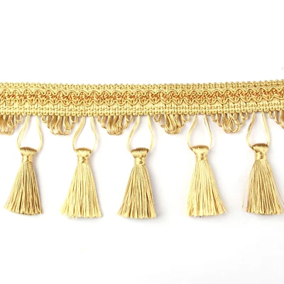 BEL AVENIR Luxury Tassel Fringe Trim 6.25 Yard x 4 Inche Curtain Sewing Decorative 5 Colors