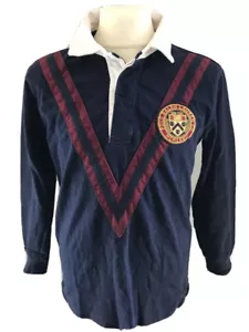 Ralph Lauren Poloshirt 7 Blau Rugbyshirt 122/128 Langarm Polo Dunkelblau *N - Bild 1 von 9