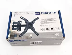 Mount-It TV & Monitor Wall Mount Bracket Full Motion Tilt Arm Up To 47" - Picture 1 of 8