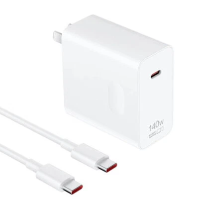 Huawei SuperCharge MAX 140W GaN USB-C Wall Charger Cable For Pura 70 Pro Matepad - Image 1 of 4