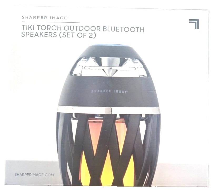 TikiTunes Portable Bluetooth 5.0 Indoor/Outdoor Wireless Speakers, LED Torch Atm - Image 1 of 4