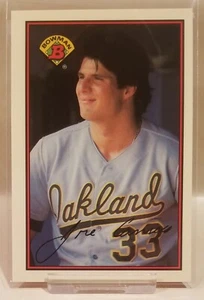 Tarjeta de béisbol 1989 Bowman TIFFANY José Canseco #201 - Oakland Athletics A's - Imagen 1 de 2