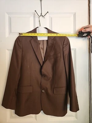 FERRECCI MEN'S  BROWN . 3 PIECE  SUIT. Size 16. Homecomming Suit. Dry cleaned.  - Image 1 of 4