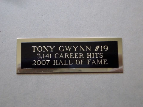 Tony Gwynn Nameplate For A Signed Baseball Ball Cube Or Card Plaque 1" X 3" Cover