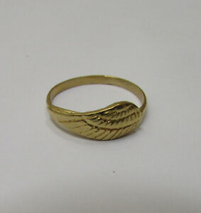 Angel Wing Stacking Ring Gold Filled Thin Band Simple Jewelry!Wear many Together