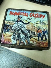 VINTAGE 1954 "HOPALONG CASSIDY" METAL LUNCH BOX BY ALADDIN 