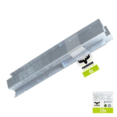 FATMOOSE SolidRoot Winkelanker 4er Set Spielturm Befestigungsanker Erdanker