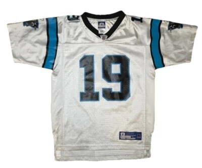 Camiseta deportiva Reebok NFL Carolina Panthers 19 Keyshawn Johnson OnField juvenil L mujer S Foto 1 de 4