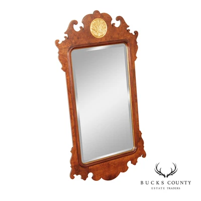 Espejo de pared Henredon estilo georgiano Burlwood Foto 1 de 4