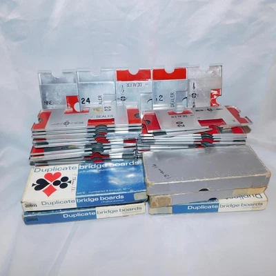 Bridge Duplicate Boards 44 Aluminum boards Contract Card Game VTG - Image 1 of 4