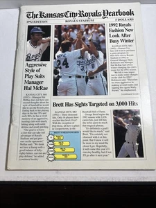 1992 KANSAS CITY ROYALS Yearbook Illustrated Baseball MLB - Picture 1 of 3