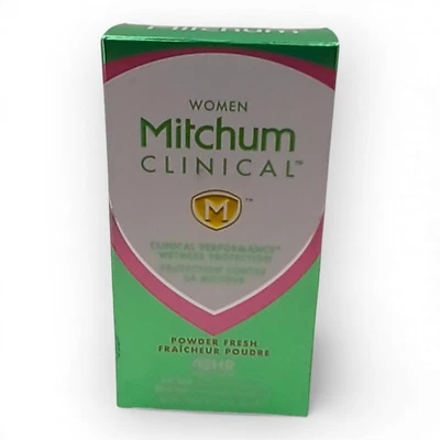 Antitranspirante y desodorante en polvo sólido suave Mitchum Clinical para mujer fresco Foto 1 de 4