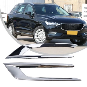 Get Noticed with Chrome Front Fog Lamp Cover Trim for Volvo XC60 2018 2023! - Picture 1 of 12