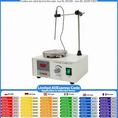 Digital Magnetic Stirrer 250W Lab Standing Heating Plate Mixer 304 0-2000rpm - Image 1 of 4