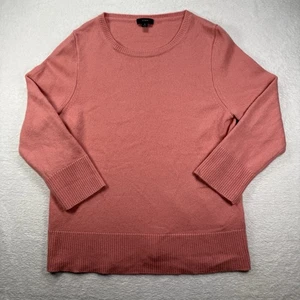 J Crew Kaschmir Wollmischung Pullover Damen Medium Rosa Weich Herbst Winter Preppy - Bild 1 von 8