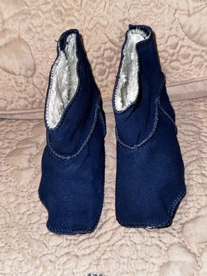 Frenchie Mini Couture Bebé Azul Marino Terciopelo Botines Zapatos Talla 5 Foto 1 de 4