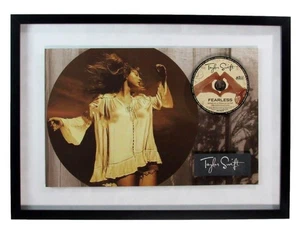 Taylor Swift UNSIGNED CD Cover with Photo Collage & CD Framed 187340 - Picture 1 of 2