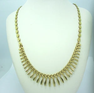 SPLENDIDA COLLANA FRANGIA CLEOPATRA ORO GIALLO 14K (17") 15,0G - Foto 1 di 7