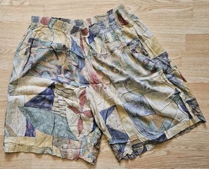 Vtg August Max Womens Plus Sz 3x Shorts Elastic Waist W/ Pockets Beach  - Picture 1 of 7