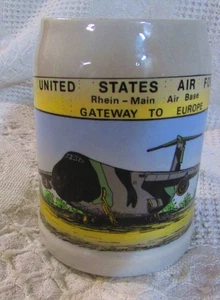 Stoneware Mug For US Air Force Rhein-Main Air Base - Bild 1 von 8