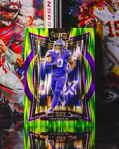 2024 Panini Select #62 Ivan Pace Jr Green Shock Prizm /599 - Picture 1 of 2