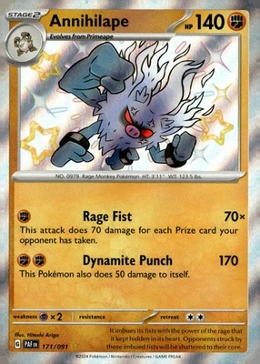 Annihilape Shiny Rare SV: Paldean Fates 171/091 NM - Image 1 of 2