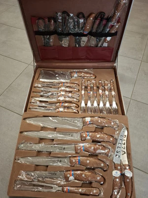 Scheffler Germany Messerset  Messerkoffer  Schere Fleischermesser handgearbeitet - Bild 1 von 4