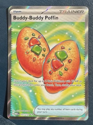 Buddy-Buddy Poffin Pokémon TCG Mega Evolutions 167/132 Illustration Rare (MINT) - Image 1 of 4